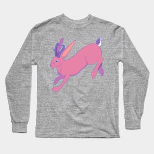 Pink Jackalope Long Sleeve T-Shirt